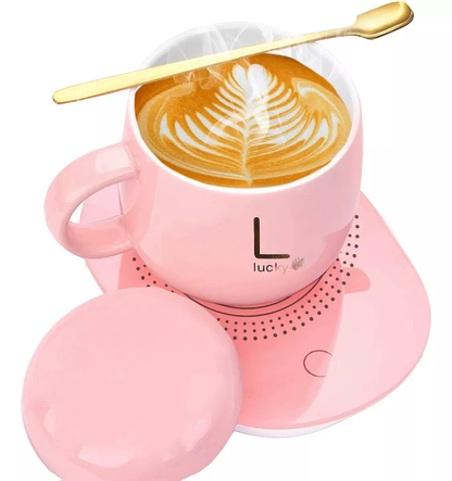 StayHot Mug Set Taza + Calentador de Lujo